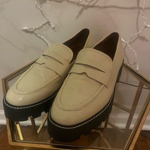 Franco Sarto Cream Loafers